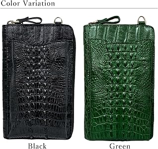 Amazon | [FashionBerry] グリーン クロコダイル スマホポーチ スマホ